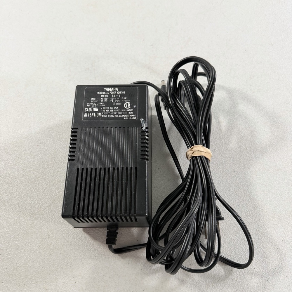 Genuine OEM Yamaha PA-5 Keyboard External AC Power Adapter 12V 2A 38W TESTED